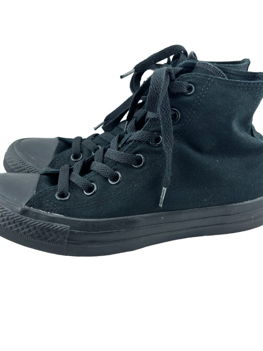 Converse Chuck Taylor All Star High Triple Black Sneakers Mens 5 Womens 7 - Picture 4 of 11
